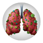 Imagem de um ícone representando a sessão Infecções pulmonares